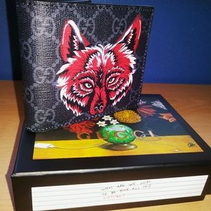 gucci wallet with wolf